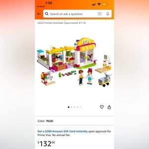 Lego Friends Heartlake Supermarket Set - Complete - Retired